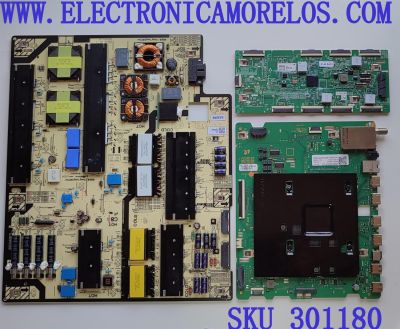 KIT DE TARJETAS PARA TV SAMSUNG / MAIN BN94-16852B / BN41-02855A / BN97-18210G / FUENTE BN4401115C / L65SA9NA_ADY / BN440-1115C / LED DRIVER BN44-01134A / L65SA9NC_ADY / BN4401134A / PANEL CY-TA065FLAV1H / MODELO QN65QN90AAFXZA CA01